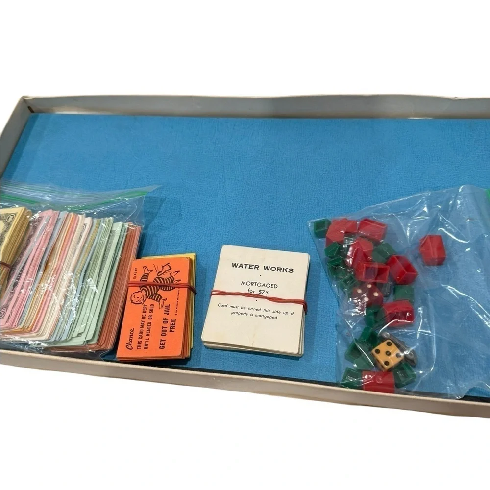 Parker Brothers monopoly board